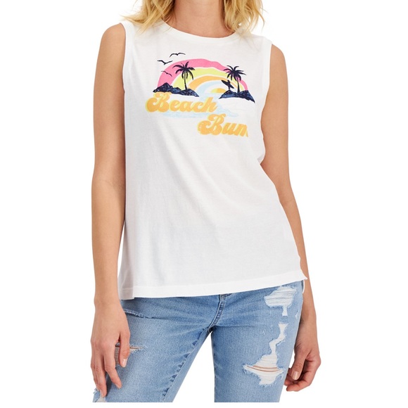 Style & Co. Sleeveless Graphic Tee - Picture 2 of 2
